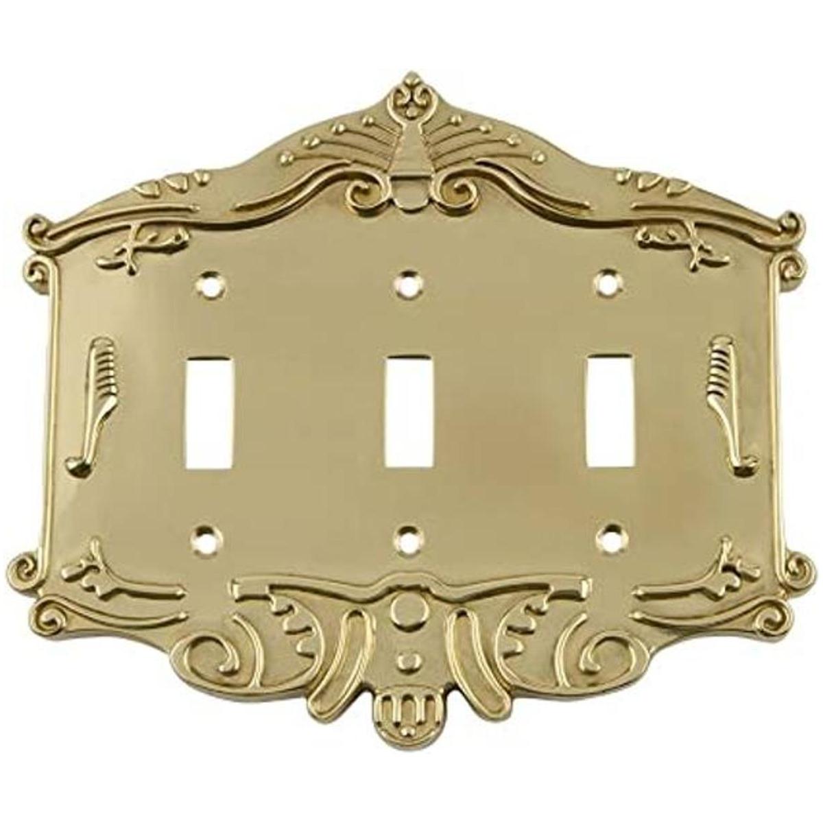 Nostálgico Warehouse Switch Plate Victoriana con triple