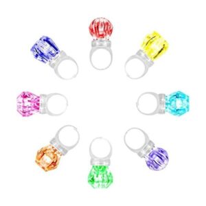 Midafon Paquete de 60 anillos LED brillantes con luces LED