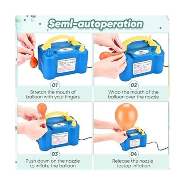 NuLink Balloon Pump Electric Portable Dual Nozzle Balloon_6