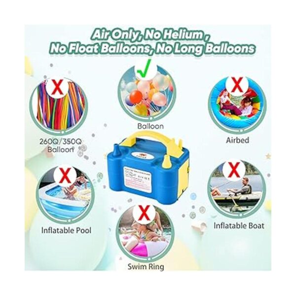 NuLink Balloon Pump Electric Portable Dual Nozzle Balloon_2