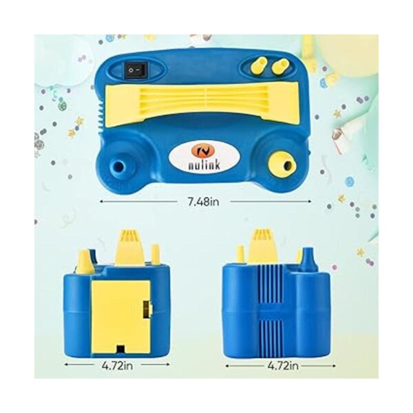 NuLink Balloon Pump Electric Portable Dual Nozzle Balloon_3
