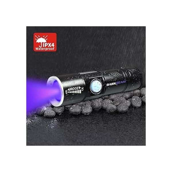 Linternas de luz negra USB recargable portátil 395nm_6
