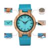 BOBO BIRD Reloj de madera de bambú para hombre y mujer con_4