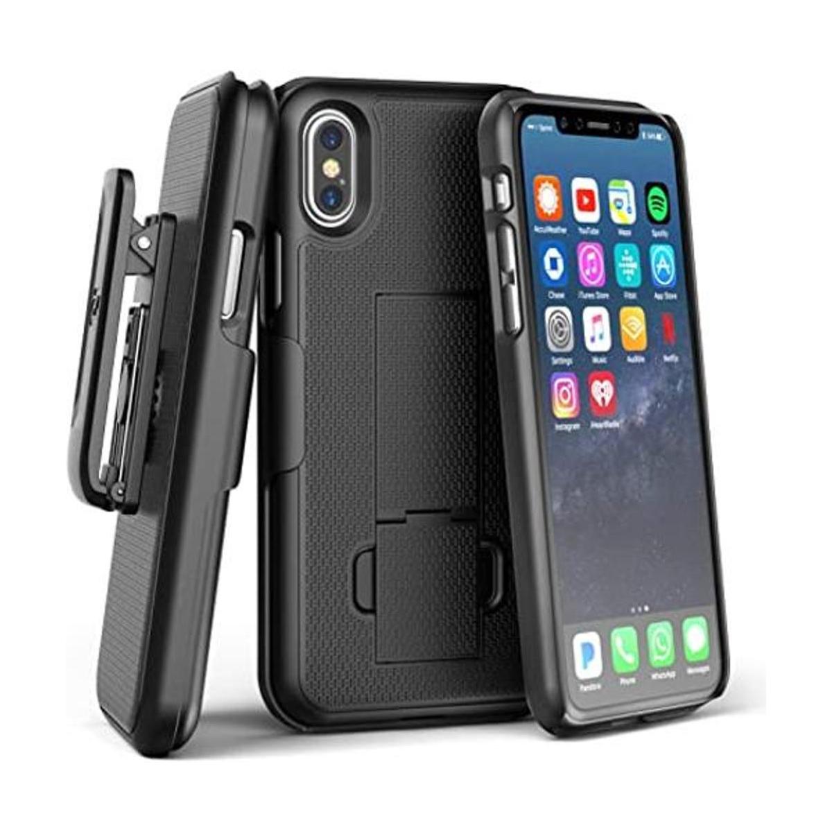 Funda con clip para cinturón para iPhone X DuraClip Slim