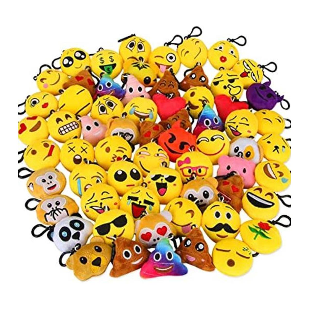 Dreampark Llavero de emoticones mini almohadas de felpa