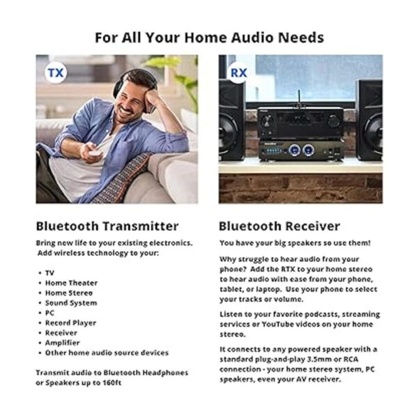 Transmisor o receptor de audio Bluetooth de largo alcance_6