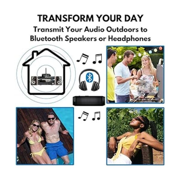 Transmisor o receptor de audio Bluetooth de largo alcance_4