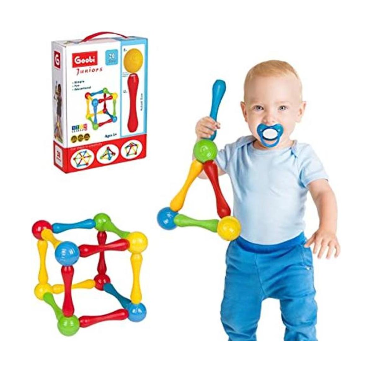 Goobi Juego de construcción de 20 piezas de bloques de