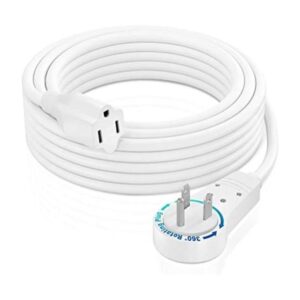 Maximm Cable de extensión de enchufe plano blanco de 10_1