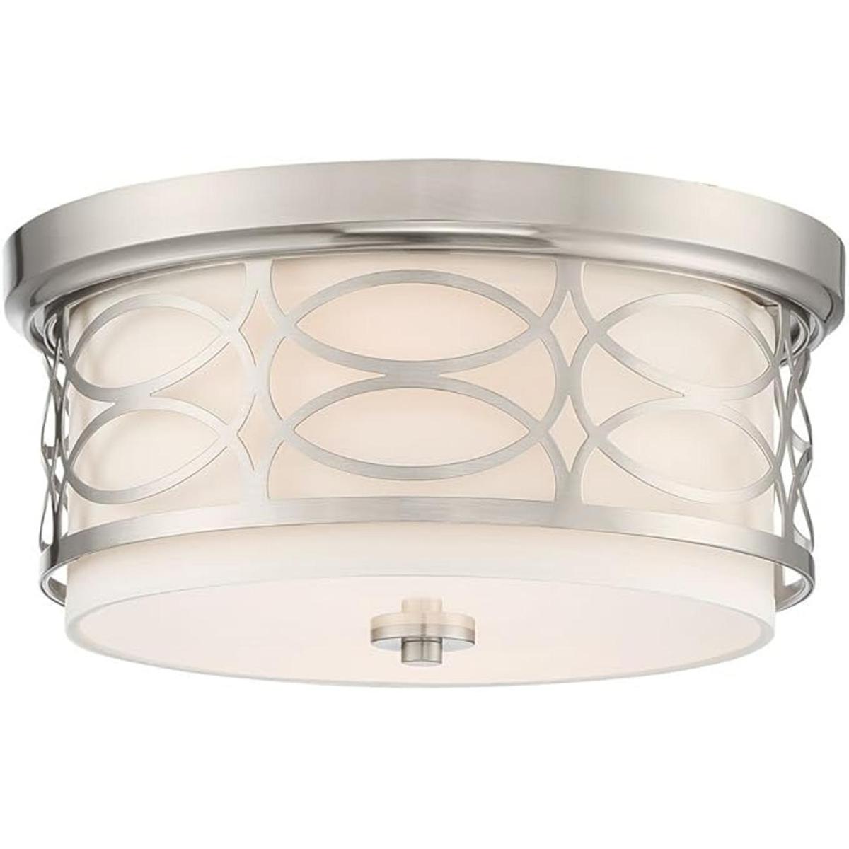 Kira Home Sienna Lámpara de techo de 13 pulgadas 2 luces