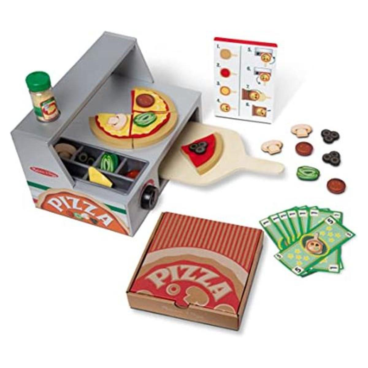 Melissa Doug Top Bake Juego de mesa de pizza de