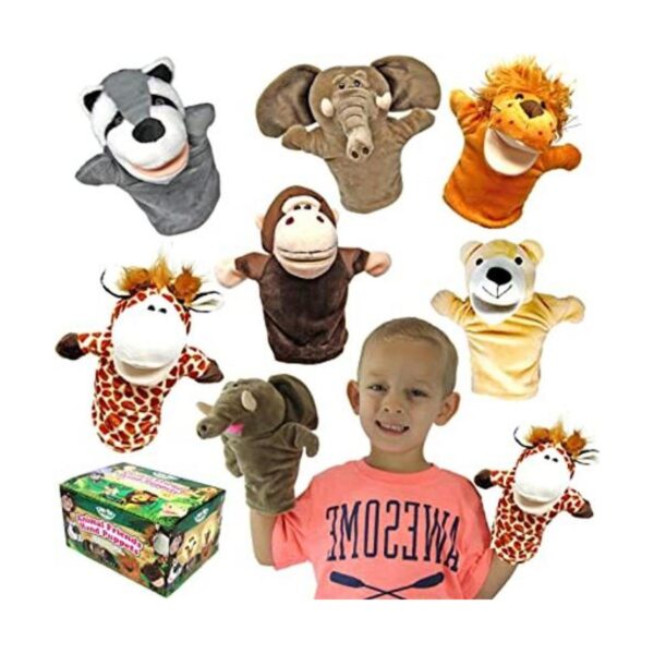 Animal Friends Marionetas de mano de lujo para niños con_1