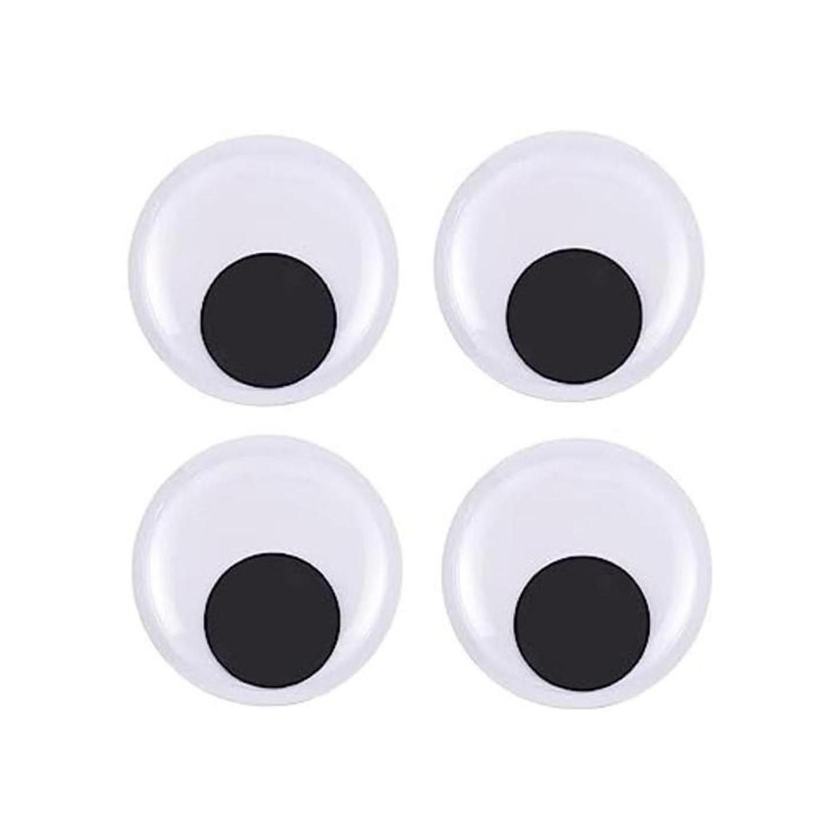 DECORA Ojos grandes de 6 pulgadas con autoadhesivo para