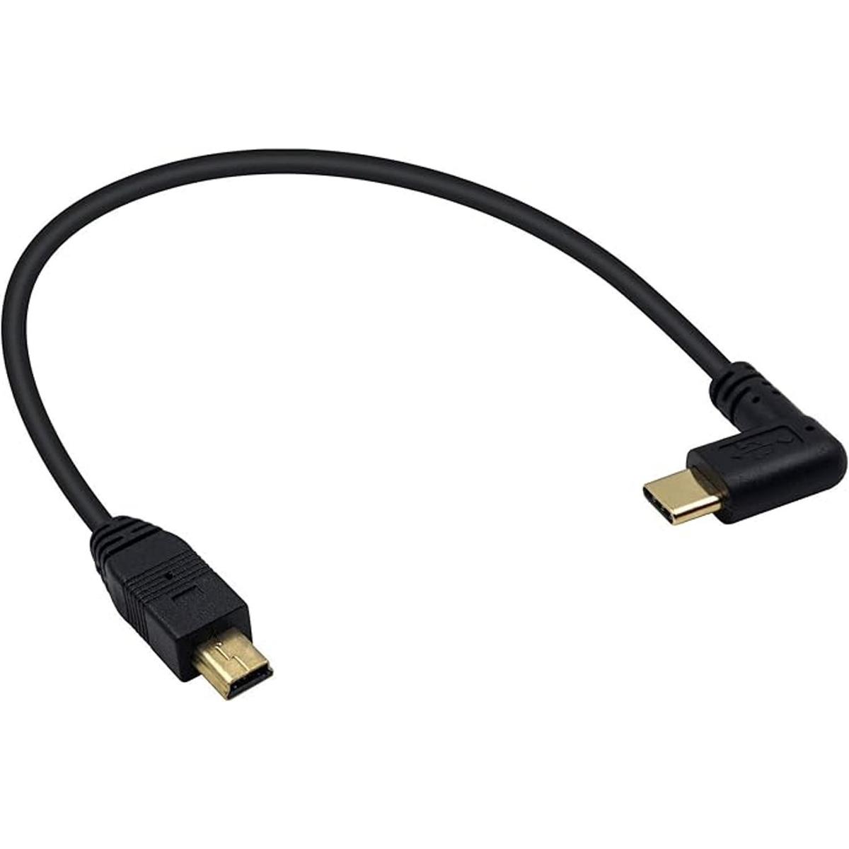 Duttek Cable mini USB a USB C cable USB C a mini USB en