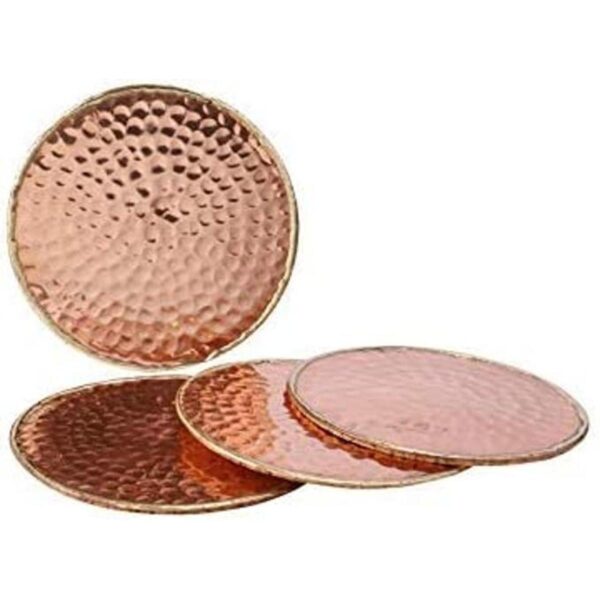 GoCraft Posavasos de cobre martillado Posavasos hechos a_1