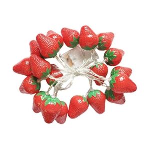 SDOUBLEM Tira de 20 luces LED de fruta fresa funciona_1