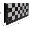 Kaile Set de ajedrez 3 en 1 con damas y backgammon_5