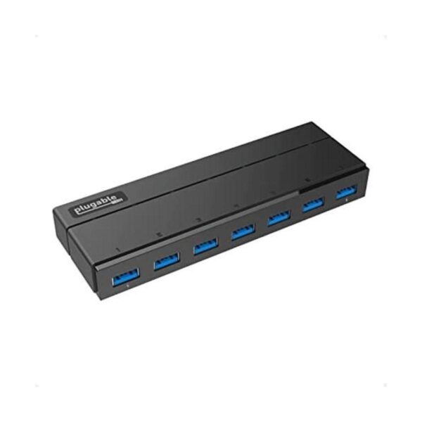 Plugable Hub USB 3.0 de 7 puertos con adaptador de_1