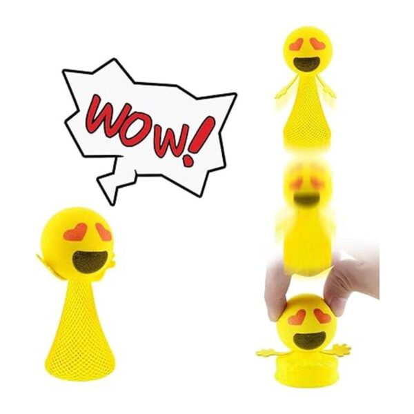 Jumping Emoji Popper Lanzadores de primavera suministros_3