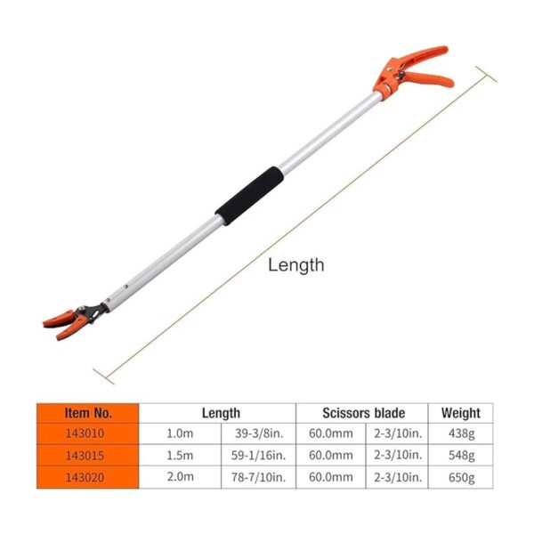 KSEIBI. Tijera para podar cortar y sostener. De largo_5