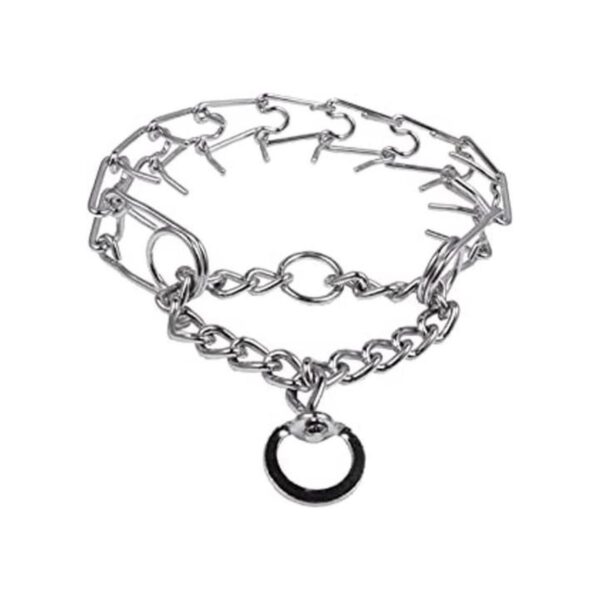 Darkyazi Collar de acero inoxidable duradero para perros