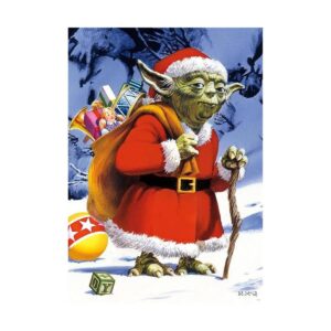 Star Wars Holiday Yoda Rompecabezas de 300 piezas grandes_1