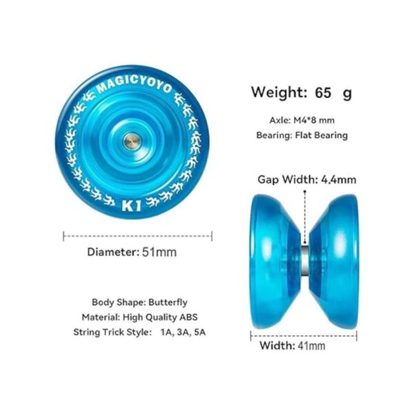 Magicyoyo YoYo K1Plus con bolsa Yoyo 3 cuerdas y guante