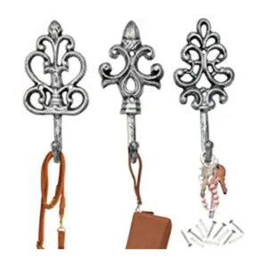 Shabby Chic de Comfify juego de 3 ganchos de pared de_1