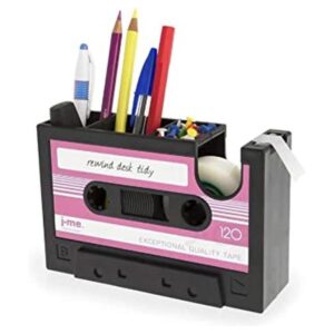 Dispensador de cinta de cassette soporte para bolígrafos