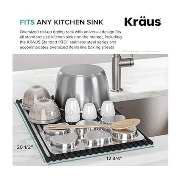 Kraus KRM10DB Kore Escurridor de platos multiuso para_4