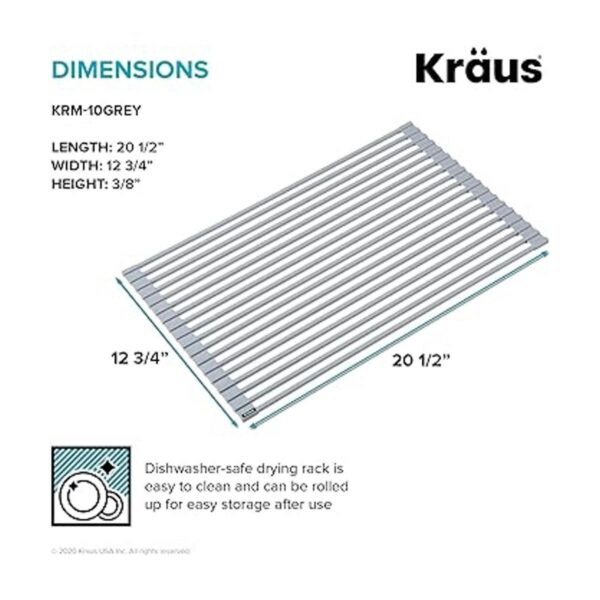 Kraus KRM10DB Kore Escurridor de platos multiuso para_6
