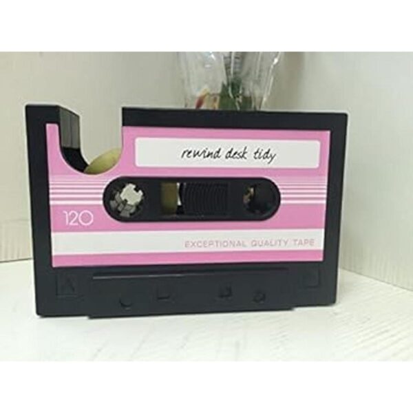 Dispensador de cinta de cassette soporte para bolígrafos