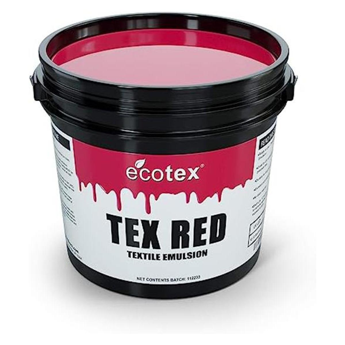 Ecotex TexRed Emulsión de serigrafía pinta 16 onzas