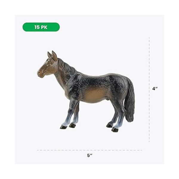 Boley Figuras de animales de granja Juego de 15 piezas_5