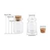MaxMau Botellas pequeñas con corcho 0.2 fl oz paquete de_4