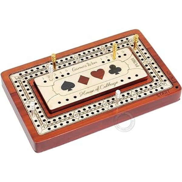 House of Cribbage 2 pistas Tabla de madera para_2