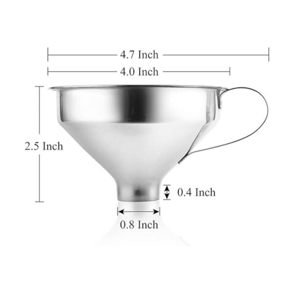 Aozita Embudo de especias de acero inoxidable 188 con