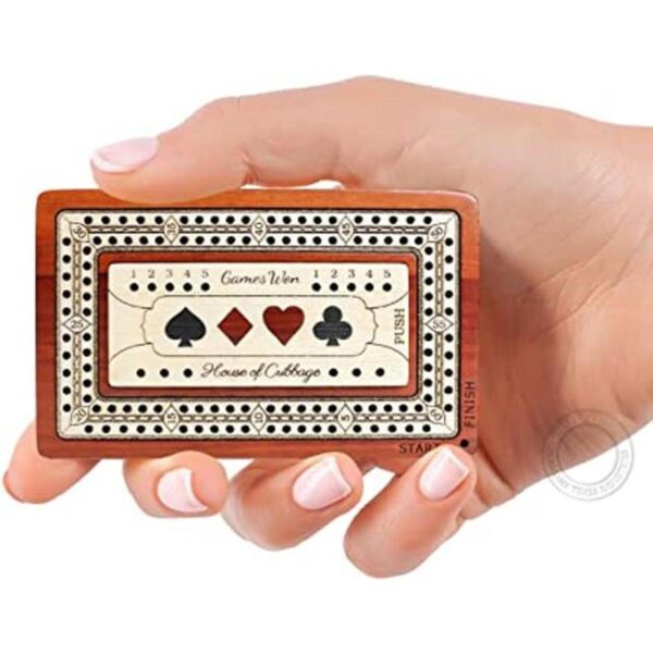 House of Cribbage 2 pistas Tabla de madera para_1