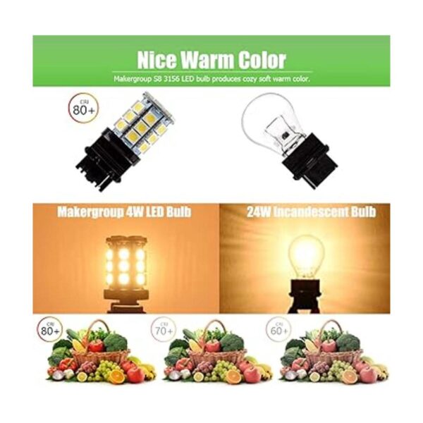 Makergroup S8 3156 Bombilla LED 12 VCACC de bajo_4