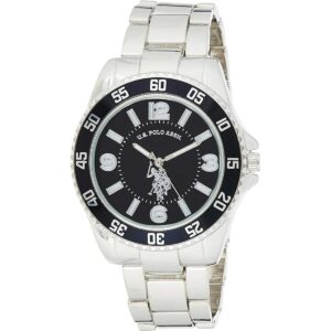 U.S. Polo Assn. USC80515 Reloj de tono plateado con_1