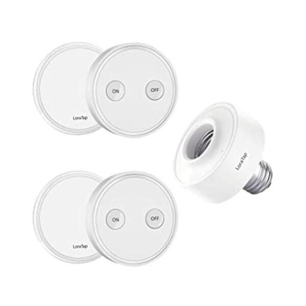 LoraTap Kit de toma de luz E26 con mando a distancia_1