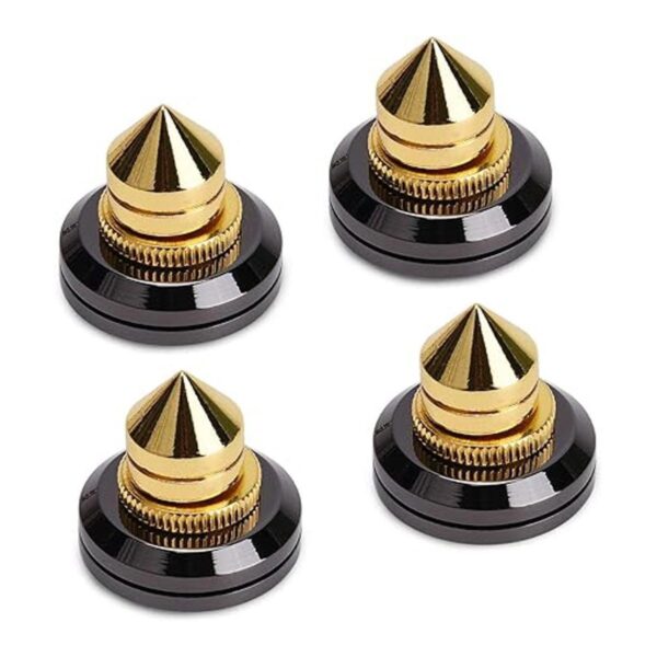 Juego de 4 tacos para altavoces dorados para subwoofer_3