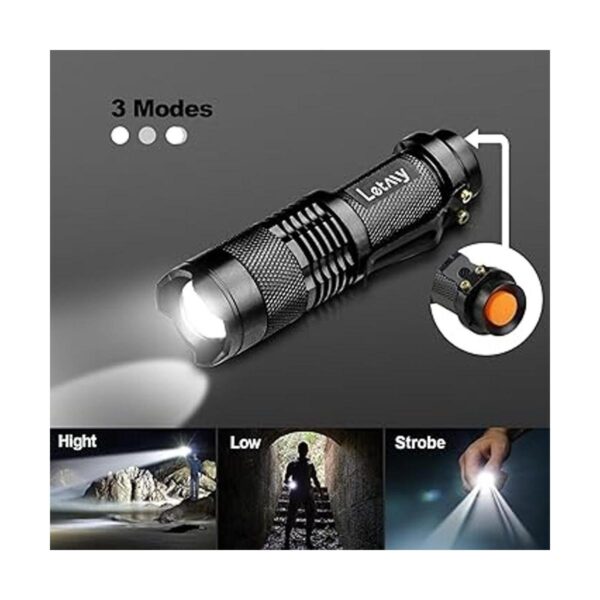 LETMY Linterna táctica mini linternas LED superbrillantes