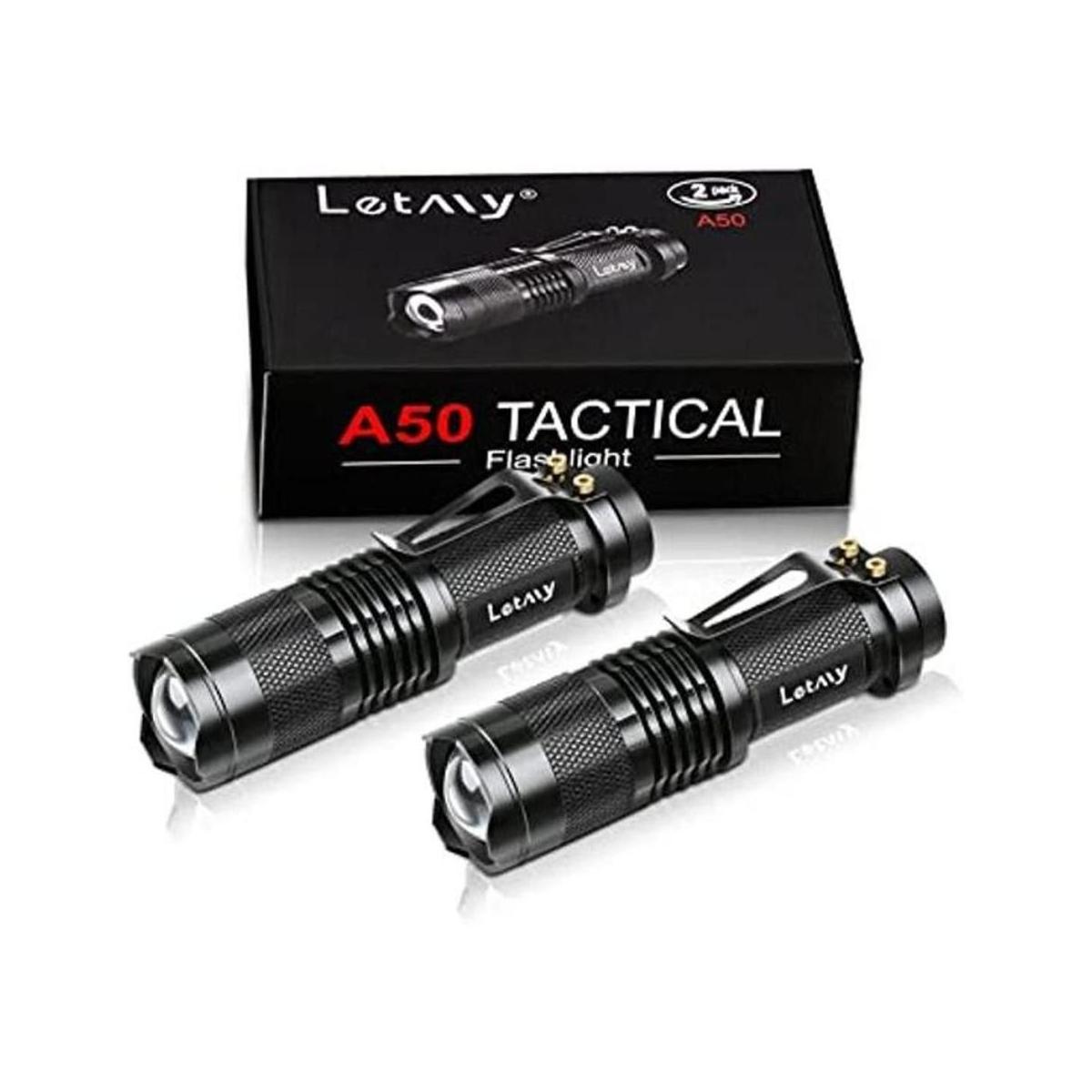 LETMY Linterna táctica mini linternas LED superbrillantes