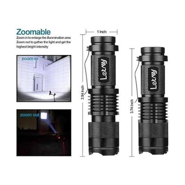 LETMY Linterna táctica mini linternas LED superbrillantes