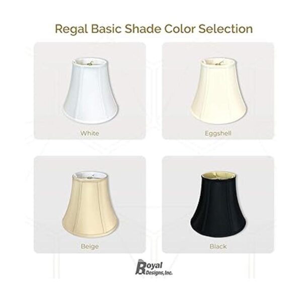 Royal Designs BSO70412BLK Pantalla de lámpara True Bell
