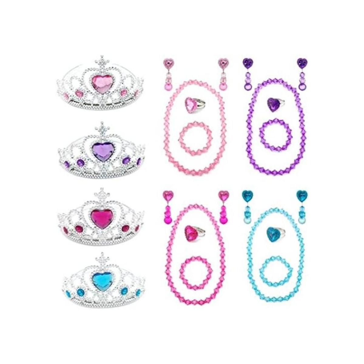 Elesa Miracle Juego de tiaras para niña collar pulsera