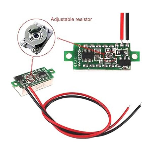 MakerFocus 5 piezas mini voltímetro digital de CC de 0.28