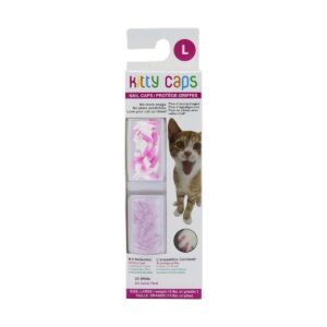 Kitty Caps Tapas de uñas para gatos color blanco con
