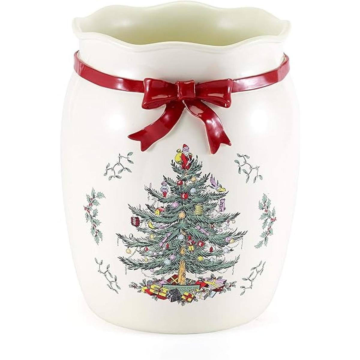 Spode Christmas Tree Collection Basurero de basura color